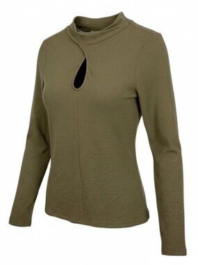Brea Canyon Camel Long Sleeve Waffle Knit Top XXL NWT